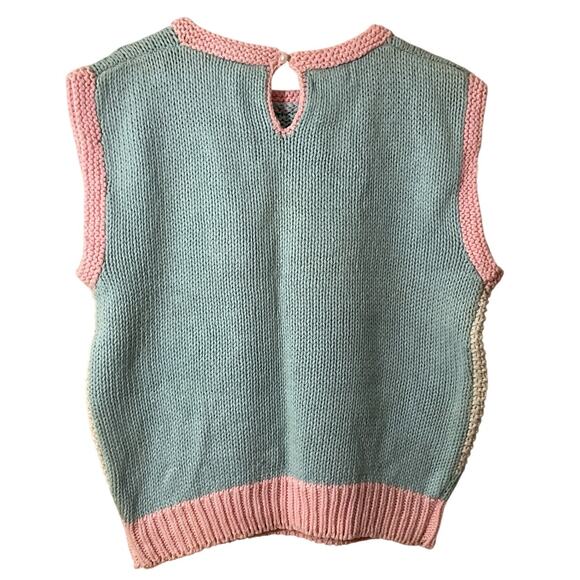 Vintage Country Craft Hand Knitted Sweater Vest Shirt Size 42 - Picture 2 of 8